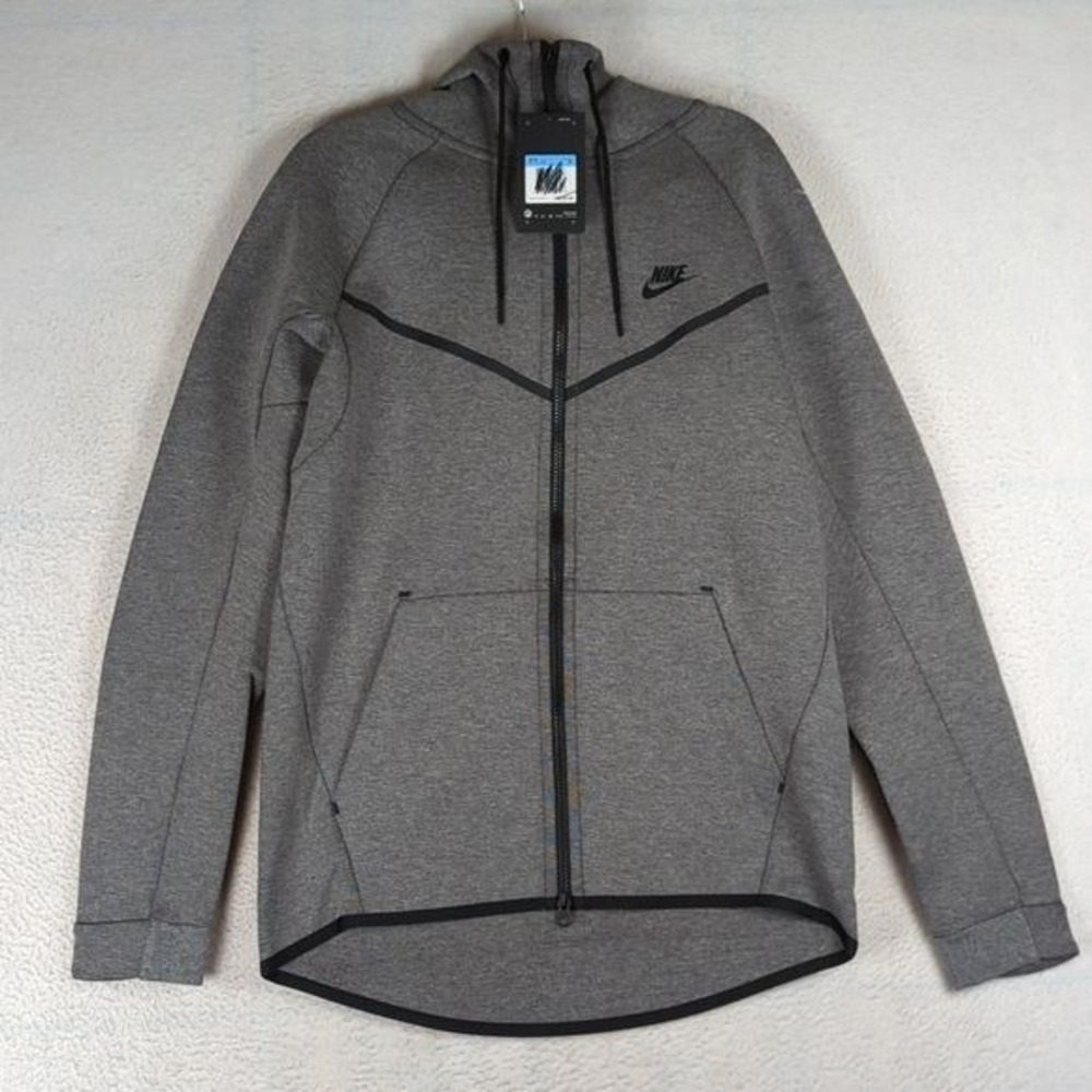 Nike Men's Windrunner Gray‎ Full Zip Performance Sports Hoodie Jacket Size S